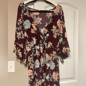 Torrid Babydoll Wrap Blouse